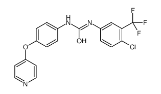 1-[4-chloro-3-(trifluoromethyl)phenyl]-3-(4-pyridin-4-yloxyphenyl)urea Structure