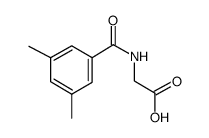 2-[(3,5-dimethylbenzoyl)amino]acetic acid Structure