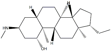 3α-Methylamino-5α-pregnan-1β-ol结构式