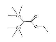 ethyl bis(trimethylstannyl)acetate结构式