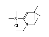 chloro-(1-diethylboranyl-3,3-dimethylbut-1-enyl)-dimethylsilane结构式