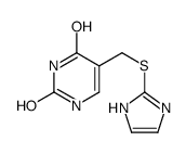 5-(1H-imidazol-2-ylsulfanylmethyl)-1H-pyrimidine-2,4-dione结构式