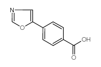 4-(1,3-恶唑-5-基)苯甲酸结构式