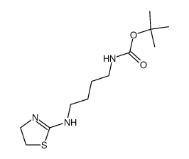 Carbamic acid,[4-[(4,5-dihydro-2-thiazolyl)amino]butyl]-,1,1-dimethylethyl ester (9CI) Structure