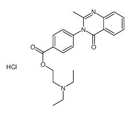 2-(diethylamino)ethyl 4-(2-methyl-4-oxoquinazolin-3-yl)benzoate,hydrochloride Structure