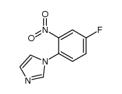 1-(4-fluoro-2-niotrophenyl)-1H-imidazole结构式