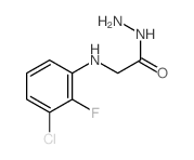 Glycine,N-(3-chloro-2-fluorophenyl)-, hydrazide Structure