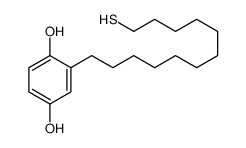 2-(12-sulfanyldodecyl)benzene-1,4-diol结构式