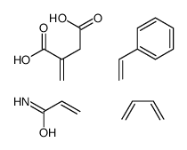 buta-1,3-diene,2-methylidenebutanedioic acid,prop-2-enamide,styrene Structure