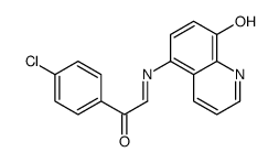 4'-Chloro-α-[(8-hydroxy-5-quinolyl)imino]acetophenone structure