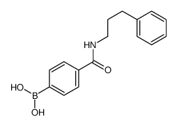 [4-(3-phenylpropylcarbamoyl)phenyl]boronic acid结构式