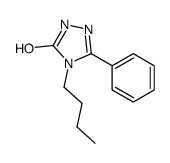 4-(But-1-yl)-2,4-dihydro-3-oxo-5-phenyl-3H-1,2,4-triazole, [4-(But-1-yl)-4,5-dihydro-5-oxo-1H-1,2,4-triazol-3-yl]benzene结构式