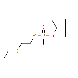 Methylphosphonothioic acid S-[2-(ethylthio)ethyl]O-(1,2,2-trimethylpropyl) ester Structure