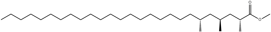 (2R,4S,6R)-2,4,6-Trimethylhexacosanoic acid methyl ester结构式