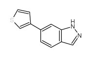 6-Thiophen-3-yl-1H-indazole structure