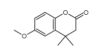 3,4-dihydro-6-methoxy-4,4-dimethyl-2H-1-benzopyran-2-one Structure