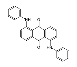 1,5-Bis(phenylamino)-9,10-anthracenedione结构式