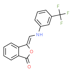 3-([3-(TRIFLUOROMETHYL)ANILINO]METHYLENE)-2-BENZOFURAN-1(3H)-ONE Structure