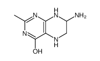 4(1H)-Pteridinone,2-amino-5,6,7,8-tetrahydro-7-methyl-(9CI)结构式