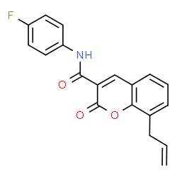 8-Allyl-N-(4-fluorophenyl)-2-oxo-2H-chromene-3-carboxamide picture