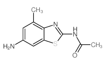 Acetamide, N-(6-amino-4-methyl-2-benzothiazolyl)- (9CI) Structure