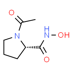 2-Pyrrolidinecarboxamide,1-acetyl-N-hydroxy-,(S)-(9CI)结构式