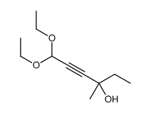 6,6-diethoxy-3-methylhex-4-yn-3-ol结构式