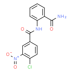 N-[2-(AMINOCARBONYL)PHENYL]-4-CHLORO-3-NITROBENZENECARBOXAMIDE Structure