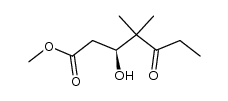 methyl (S)-3-hydroxy-4,4-dimethyl-5-oxo-heptanoate Structure