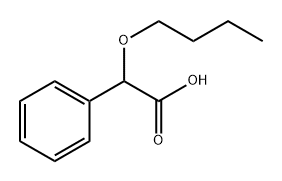 2-丁氧基-2-苯乙酸结构式