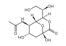 N-acetyl-β-neuraminic acid 1,7-lactone Structure