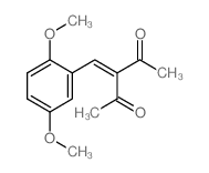 3-[(2,5-dimethoxyphenyl)methylidene]pentane-2,4-dione Structure