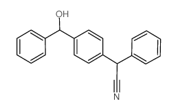 2-(4-[HYDROXY(PHENYL)METHYL]PHENYL)-2-PHENYLACETONITRILE structure