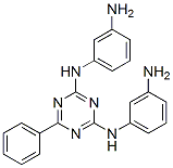 N,N'-Bis(3-aminophenyl)-6-phenyl-1,3,5-triazine-2,4-diamine结构式