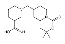 1-Boc-4-(3-carbamoylpiperidin-1-ylmethyl)piperidine Structure