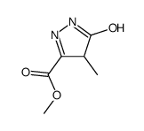 1H-Pyrazole-3-carboxylicacid,4,5-dihydro-4-methyl-5-oxo-,methylester(9CI)结构式