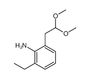 Benzenamine, 2-(2,2-dimethoxyethyl)-6-ethyl- (9CI)结构式