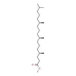 (4R,8R,12R)-4,8,12,16-Tetramethylheptadecanoic acid methyl ester结构式