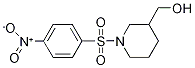 {1-[(4-Nitrophenyl)sulphonyl]piperidin-3-yl}methanol结构式