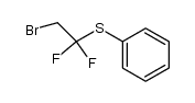 2-bromo-1,1-difluoroethyl phenyl sulfide结构式