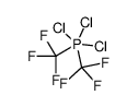 trichloro-bis(trifluoromethyl)-λ5-phosphane结构式