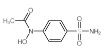 Acetamide,N-[4-(aminosulfonyl)phenyl]-N-hydroxy- Structure