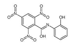 N-(2-hydroxyphenyl)-2,4,6-trinitrobenzamide结构式