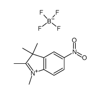 5-nitro-1,2,3,3-tetramethyl-3H-indolium tetrafluoroborate Structure