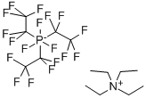 TETRAETHYLAMMONIUM TRIS(PENTAFLUOROETHYL)TRIFLUOROPHOSPHATE结构式