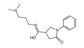 N-(3-Dimethylaminopropyl)-2-oxo-1-phenyl-4-pyrrolidinecarboxamide structure