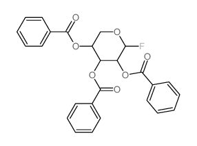 (4,5-dibenzoyloxy-2-fluoro-oxan-3-yl) benzoate structure