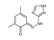 2,4-dimethyl-6-(1H-1,2,4-triazol-5-ylhydrazinylidene)cyclohexa-2,4-dien-1-one Structure