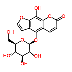 8-Hydroxy-5-O-beta-D-glucopyranosylpsoralen picture