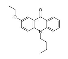 10-butyl-2-ethoxyacridin-9-one结构式